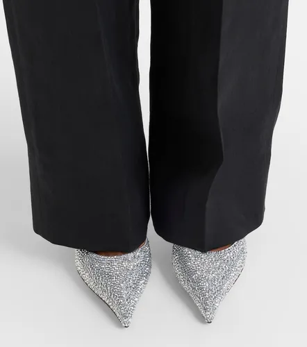McQueen Skull studded satin pumps - McQueen - Modalova