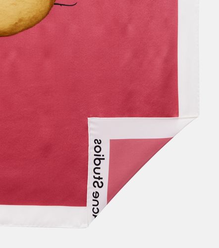 Pañuelo de satén de seda floral - Acne Studios - Modalova