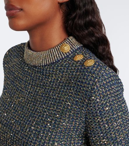 Balmain Sequined lame sweater - Balmain - Modalova