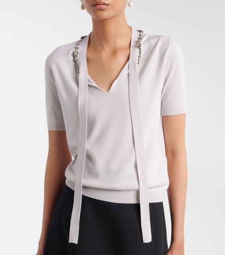 Pullover in lana vergine con fiocco - Valentino Garavani - Modalova
