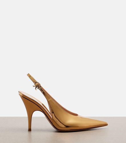 Sofia metallic leather slingback pumps - Gianvito Rossi - Modalova
