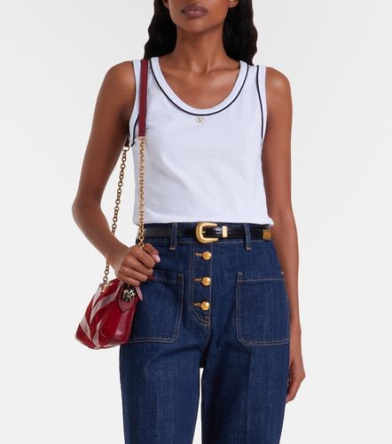 Top de jersey de algodón con VLogo - Valentino - Modalova