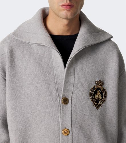 Cárdigan de lana virgen con logo - Dolce&Gabbana - Modalova