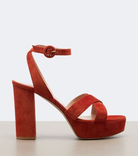 Sabrina suede platform sandals - Gianvito Rossi - Modalova