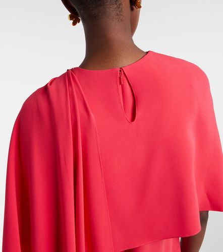 Embellished silk-blend georgette gown - Oscar de la Renta - Modalova