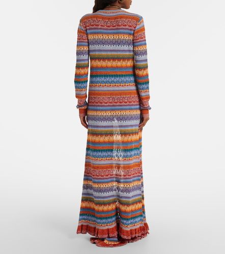 Cárdigan de croché de algodón a rayas - Etro - Modalova