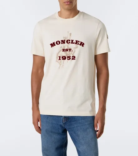 Printed cotton jersey T-shirt - Moncler - Modalova