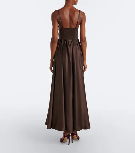 Vestido largo de seda drapeado - Zimmermann - Modalova