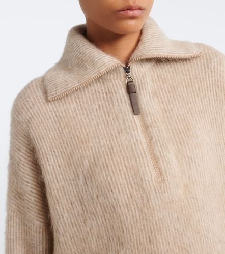 Mohair and wool-blend polo sweater - Brunello Cucinelli - Modalova