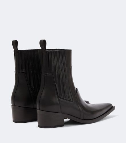 Ankle Boots Pointed Silver aus Leder - Rick Owens - Modalova