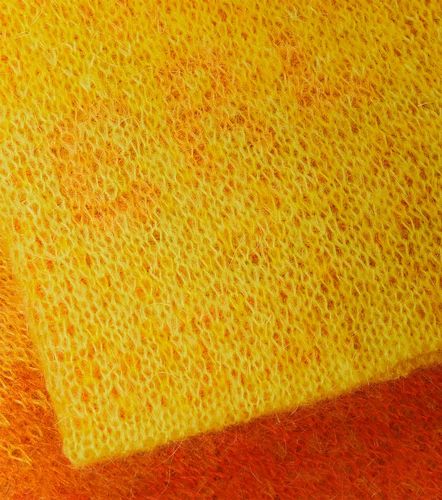 ERL Gradient mohair-blend mittens - ERL - Modalova