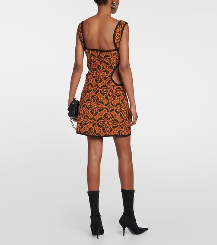 Miniabito in cotone jacquard con cut-out - Marine Serre - Modalova