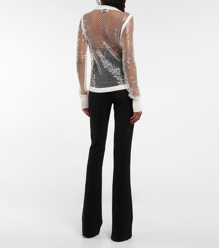 Top in rete con paillettes - Jean Paul Gaultier - Modalova