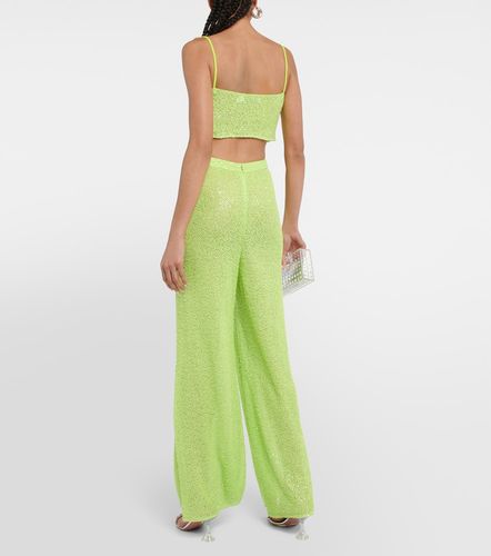 Top cropped con paillettes - Self-Portrait - Modalova