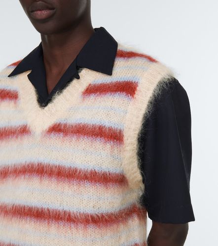 Striped wool-blend sweater vest - Marni - Modalova