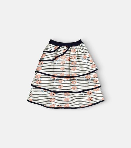 Falda de algodón a rayas - Mini Rodini - Modalova
