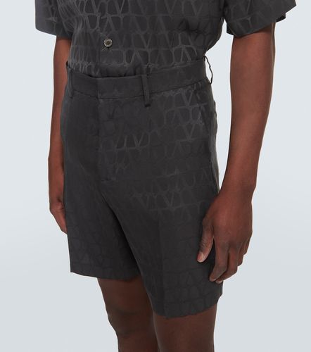 Shorts Toile Iconographe de seda - Valentino Garavani - Modalova