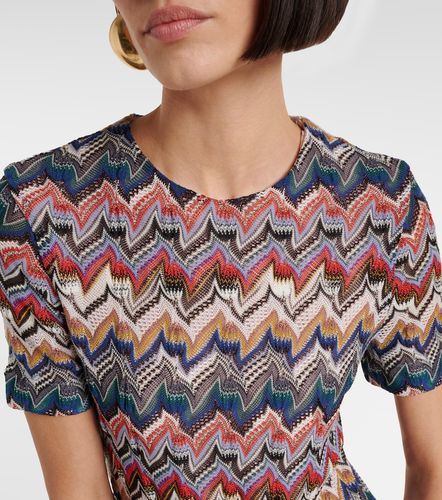 Abito corto con lamé a zig-zag - Missoni - Modalova