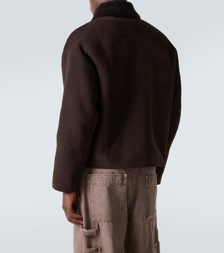 Leather and shearling jacket - Bottega Veneta - Modalova