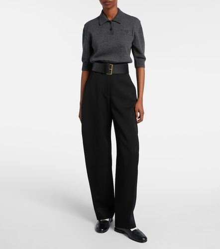Cropped wool and alpaca polo sweater - Givenchy - Modalova