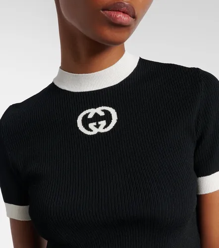 Gucci Top de punto con GG - Gucci - Modalova