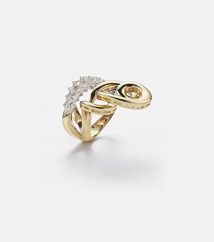 Anillo de oro de 18 ct con diamantes - Yeprem - Modalova