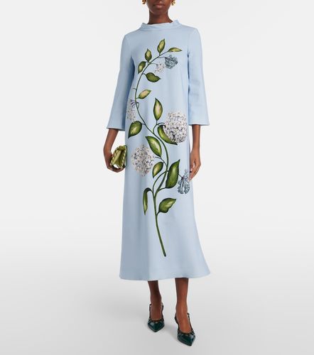 Porcelain Flower wool-blend kaftan - Oscar de la Renta - Modalova