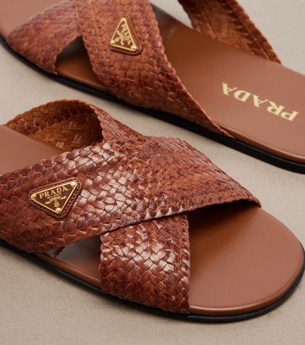 Prada Woven leather slides - Prada - Modalova