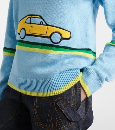 Embroidered cotton sweater - JW Anderson - Modalova