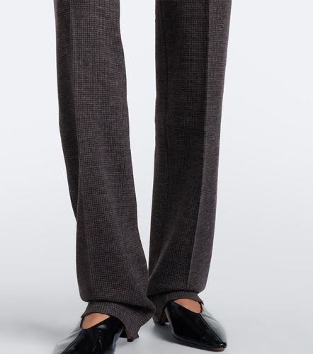 Macy wool jersey straight pants - Ralph Lauren Collection - Modalova
