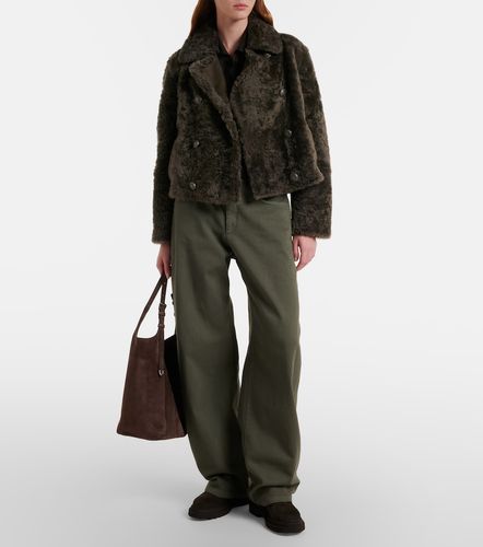 Medium suede shoulder bag - Brunello Cucinelli - Modalova