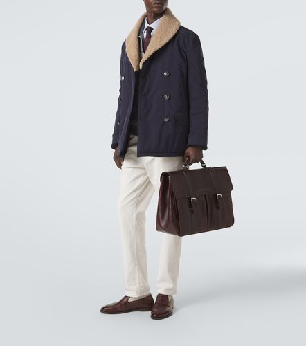 Borsa portadocumenti in pelle - Brunello Cucinelli - Modalova