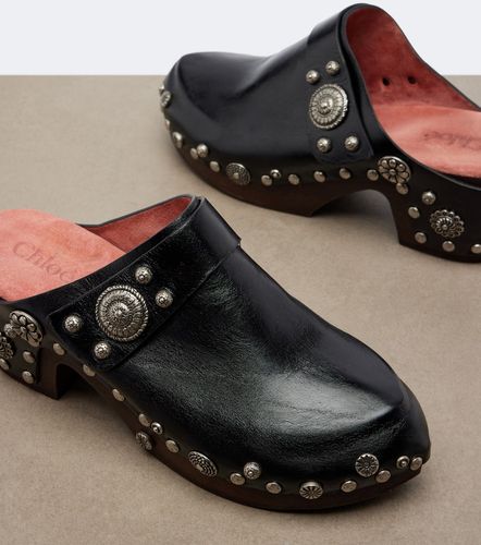 Chloé Verzierte Clogs Talis aus Leder - Chloe - Modalova