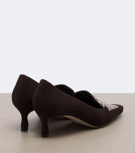 Petusi houndstooth suede pumps - Manolo Blahnik - Modalova