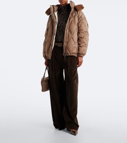 Pantaloni in velluto di misto cotone a coste - Brunello Cucinelli - Modalova