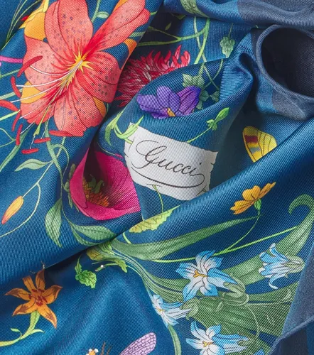 Gucci Gucci Flora silk twill scarf - Gucci - Modalova