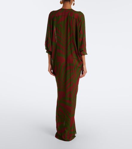 Abito lungo in chiffon con stampa - Johanna Ortiz - Modalova
