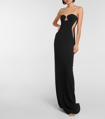 Mesh-paneled crepe gown - Stella McCartney - Modalova