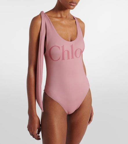 Chloé Costume intero annodato con logo - Chloe - Modalova