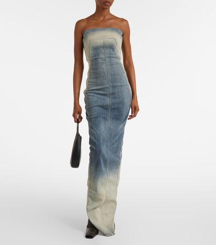 Rick Owens Abito bustier in denim - Rick Owens - Modalova