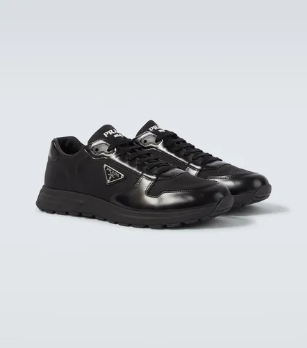 Prada Logo leather-trimmed sneakers - Prada - Modalova