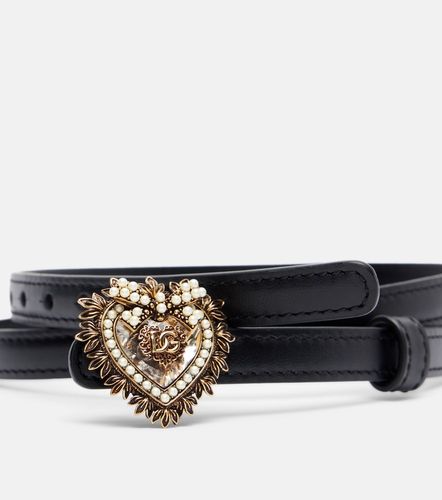 Cintura Devotion in pelle - Dolce&Gabbana - Modalova