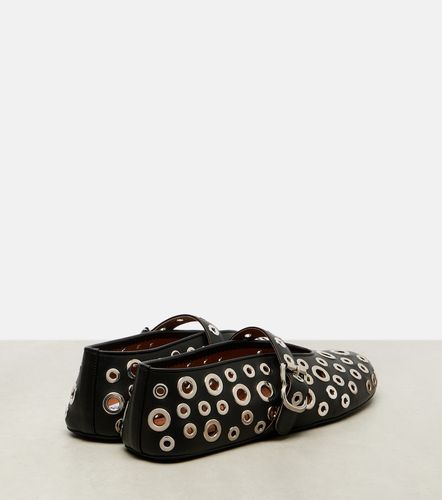 Alaia Studded leather ballet flats - Alaia - Modalova