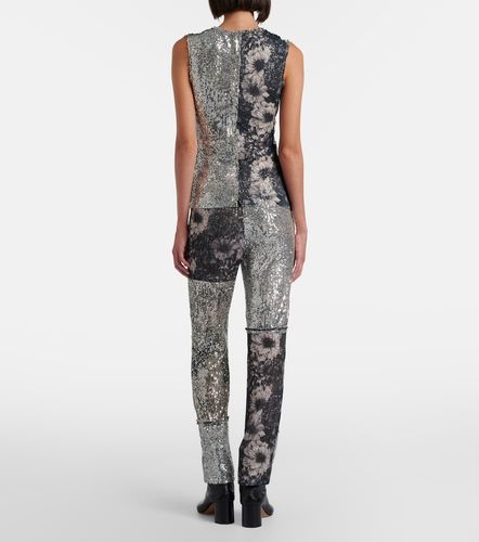 Sequined patchwork slim pants - Maison Margiela - Modalova