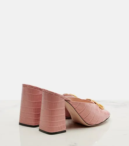 VLogo croc-effect leather mules - Valentino Garavani - Modalova