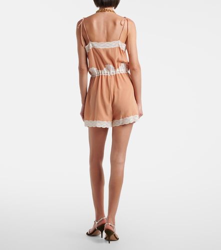 Chloé Mono de seda con encaje - Chloe - Modalova