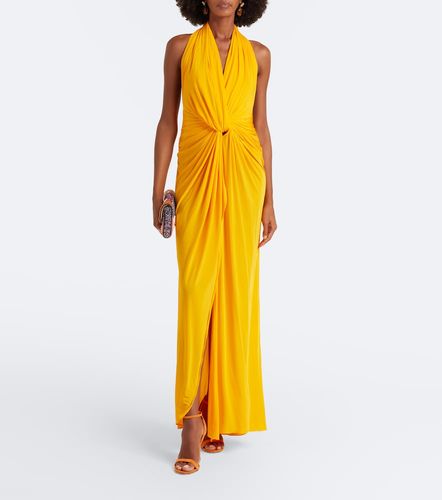 Draped halterneck jersey gown - Alex Perry - Modalova
