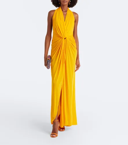 Draped halterneck jersey gown - Alex Perry - Modalova