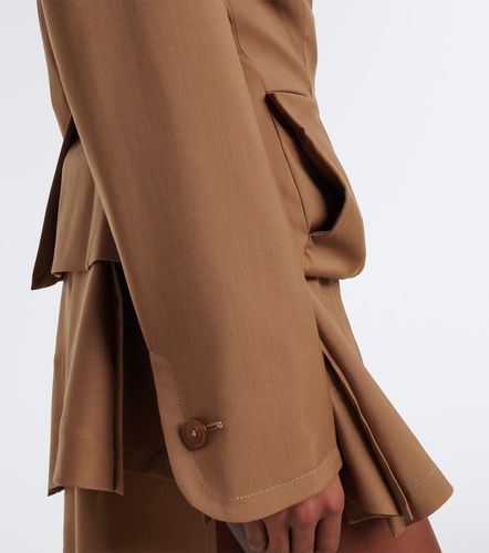 Chaqueta de lana virgen drapeada con peplum - Vivienne Westwood - Modalova