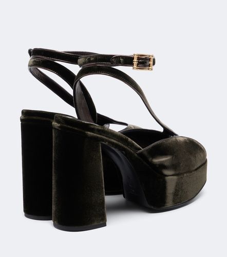Etro Sandali in velluto con plateau - Etro - Modalova